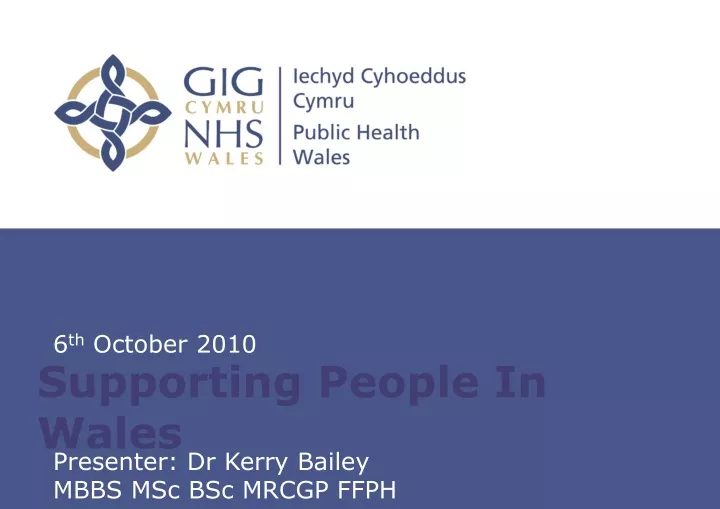 supporting people in wales