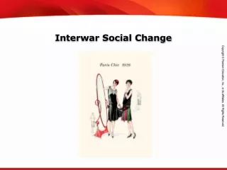 Interwar Social Change