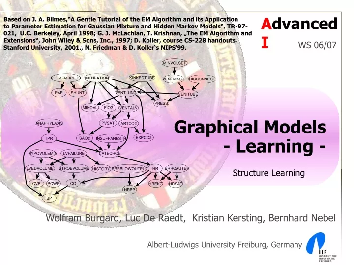 graphical models learning