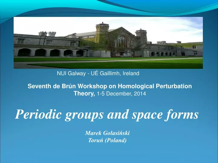 seventh de br n workshop on homological