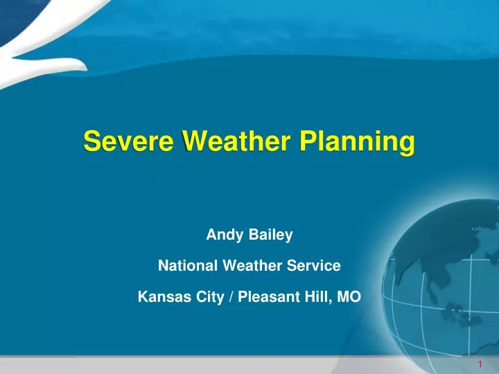severe weather planning
