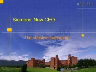 Siemens’ New CEO