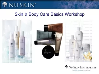 Skin &amp; Body Care Basics Workshop