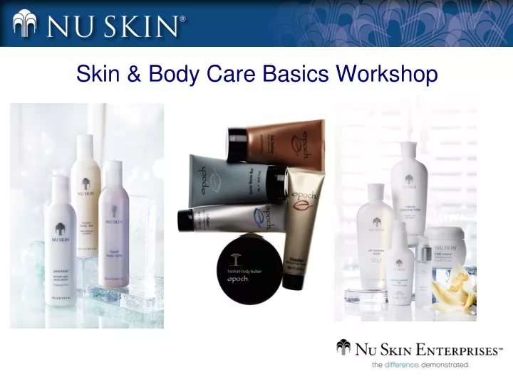 skin body care basics workshop