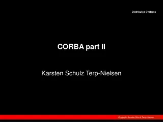 CORBA part II
