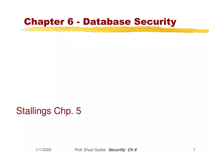 chapter 6 database security