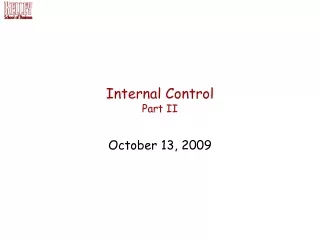 Internal Control Part II