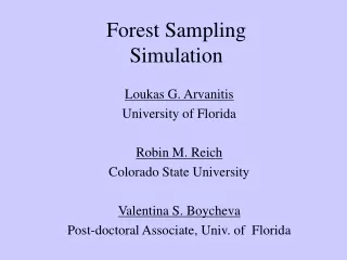 Forest Sampling Simulation
