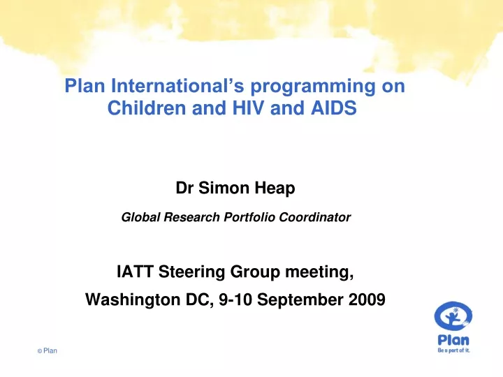 plan international s programming on children and hiv and aids