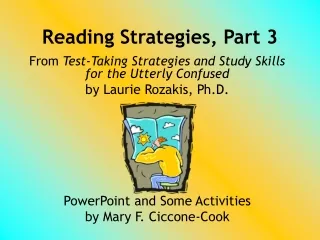 Reading Strategies, Part 3