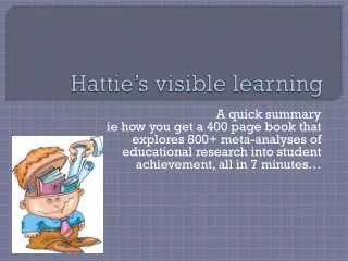 Hattie’s visible learning