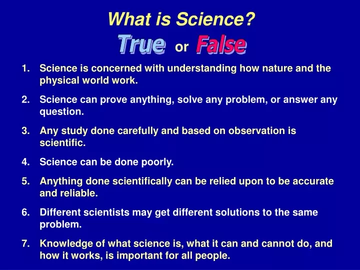 what is science or