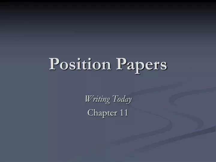 position papers