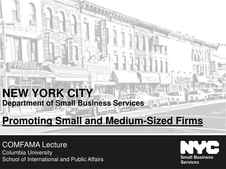 new york city department of small business