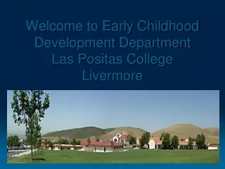 Welcome to Early Childhood Development Department  Las Positas College Livermore