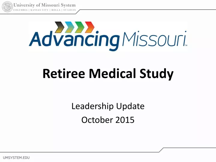 retiree medical study