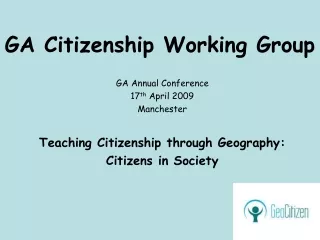 GA Citizenship Working Group