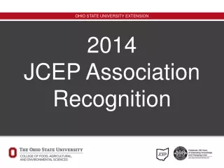 2014                   JCEP Association Recognition