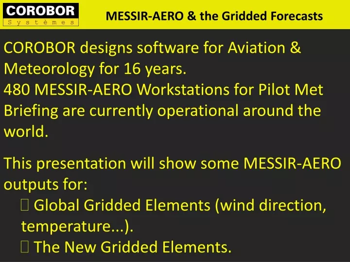 corobor designs software for aviation meteorology