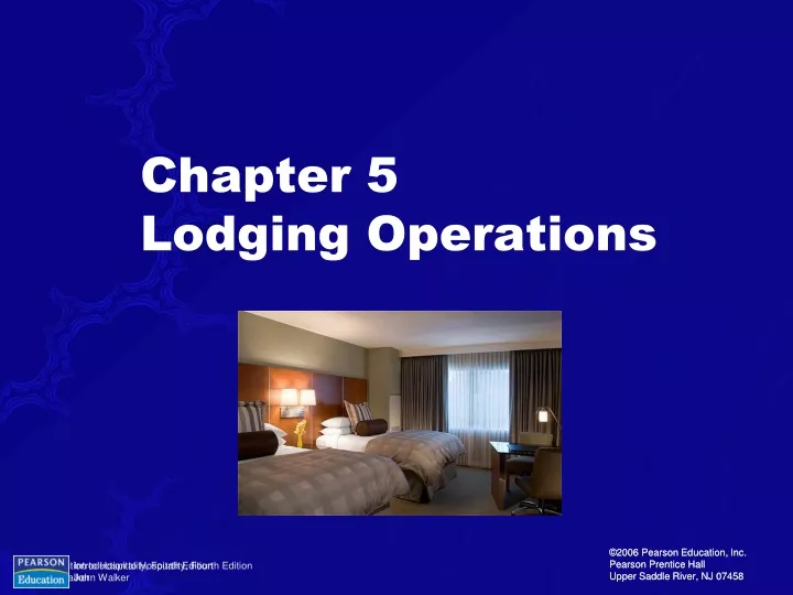 chapter 5 lodging operations
