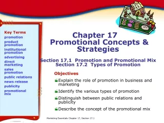 Objectives Explain the role of promotion in business and marketing