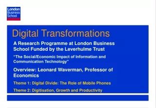 Digital Transformations