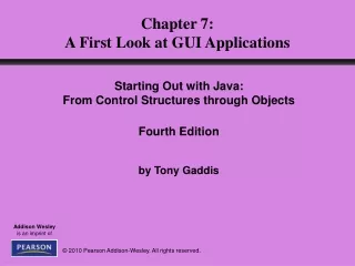 Chapter 7: A First Look at GUI Applications