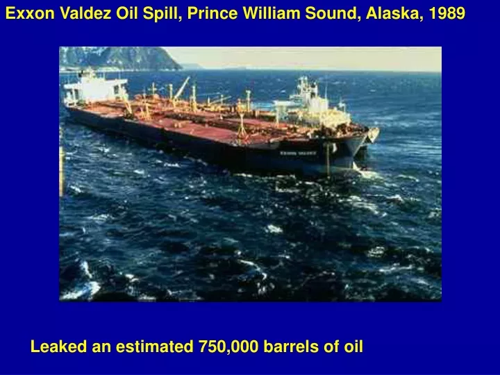 exxon valdez oil spill prince william sound