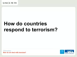 How do countries respond to terrorism?