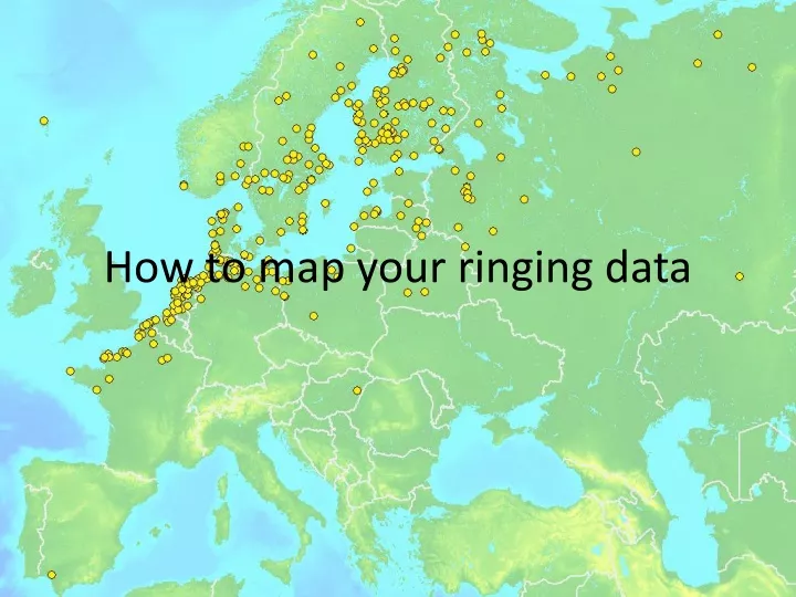 how to map your ringing data