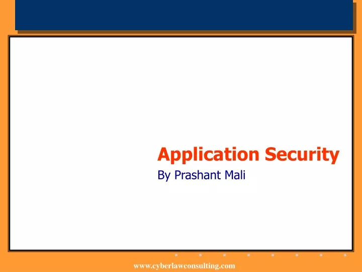 application security by prashant mali