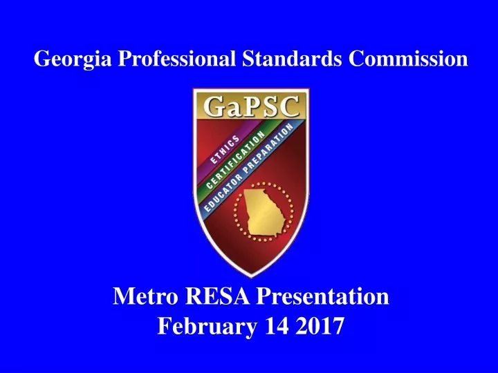 georgia professional standards commission