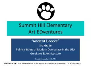 Summit Hill Elementary Art EDventures