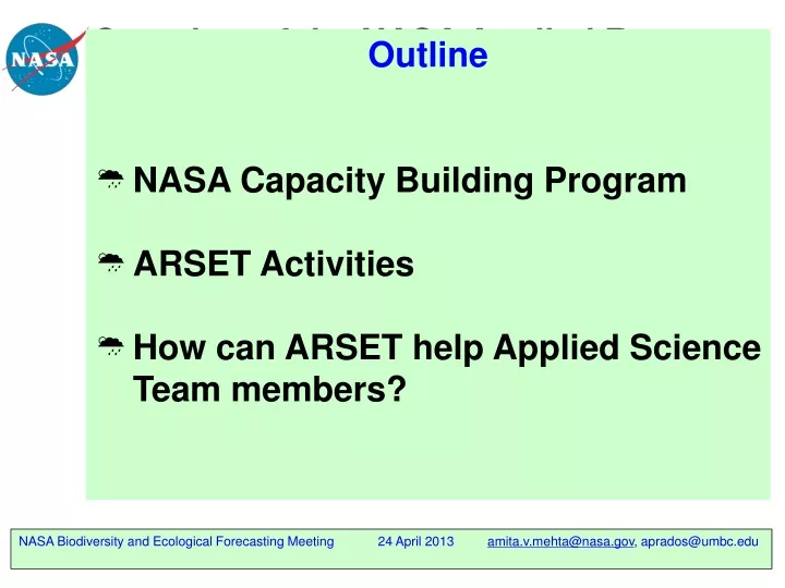 overview of the nasa applied remote sensing training arset program