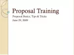Proposal Training - slide 1
