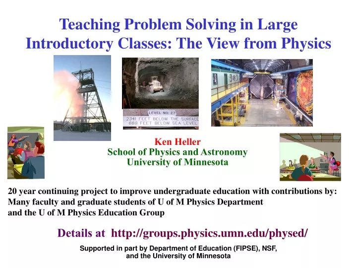 teaching problem solving in large introductory classes the view from physics