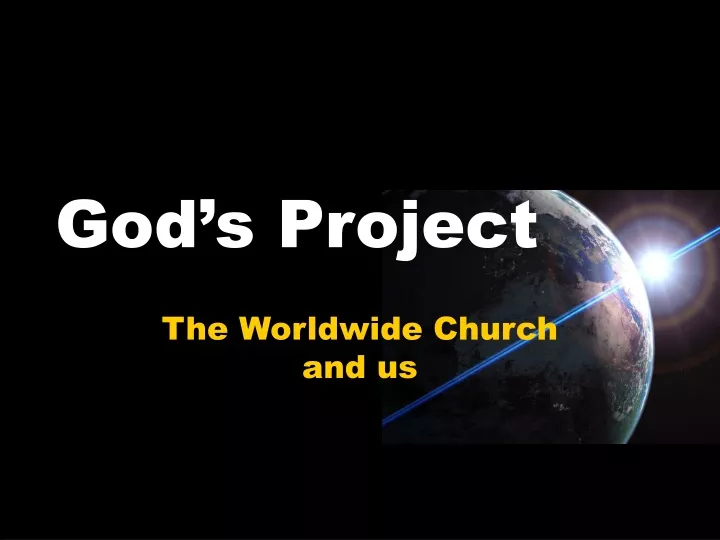 god s project