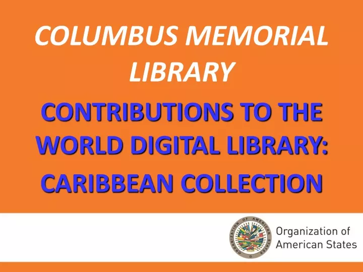 columbus memorial library contributions
