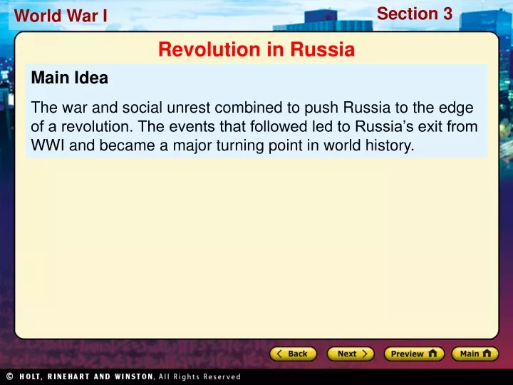 revolution in russia