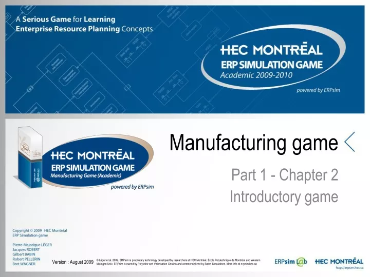 manufacturing game