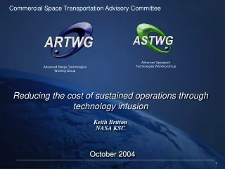 Reducing the cost of sustained operations through technology infusion Keith Britton NASA KSC