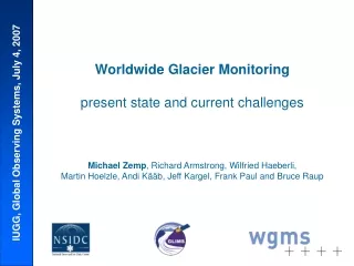 IUGG, Global Observing Systems, July 4, 2007