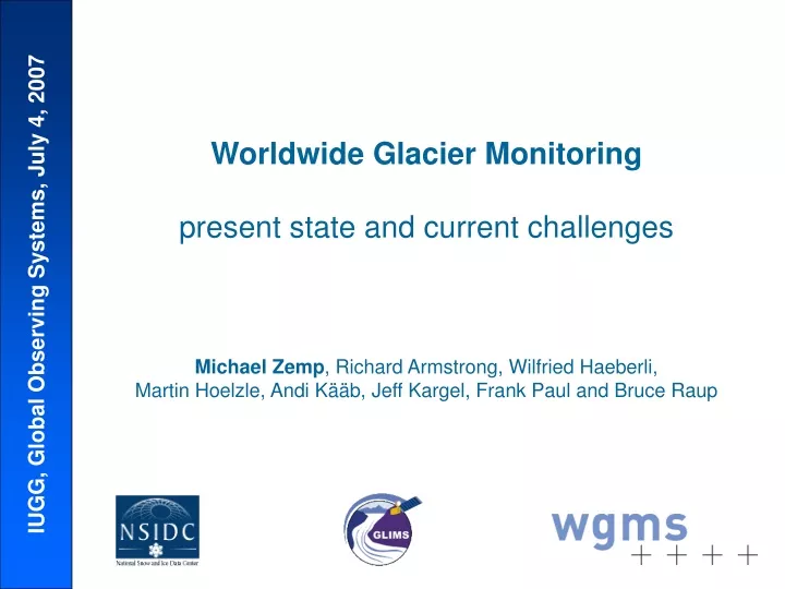 iugg global observing systems july 4 2007