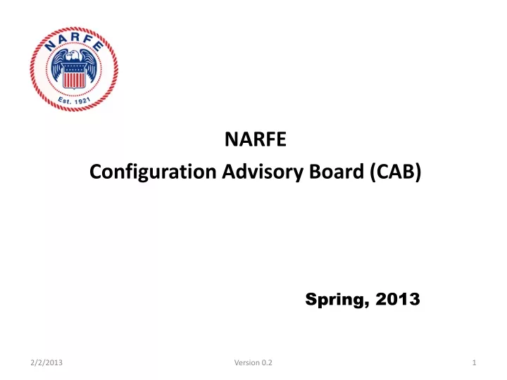 narfe configuration advisory board cab