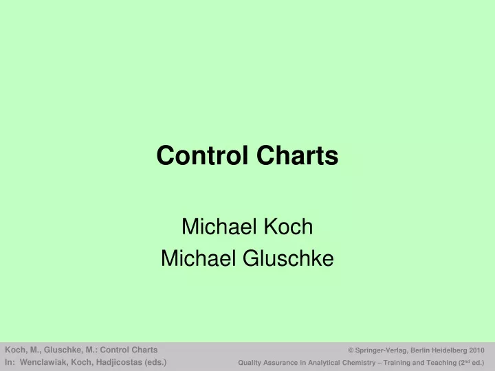 control charts