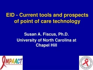 EID - Current tools and prospects of point of care technology