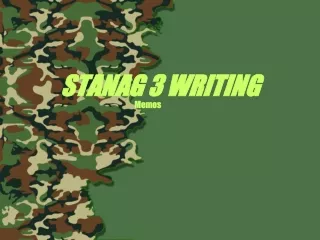STANAG 3 WRITING