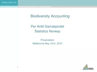 Biodiversity Accounting
