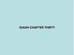 The Warning to Rebellious Jews in Isaiah 30 - slide 1