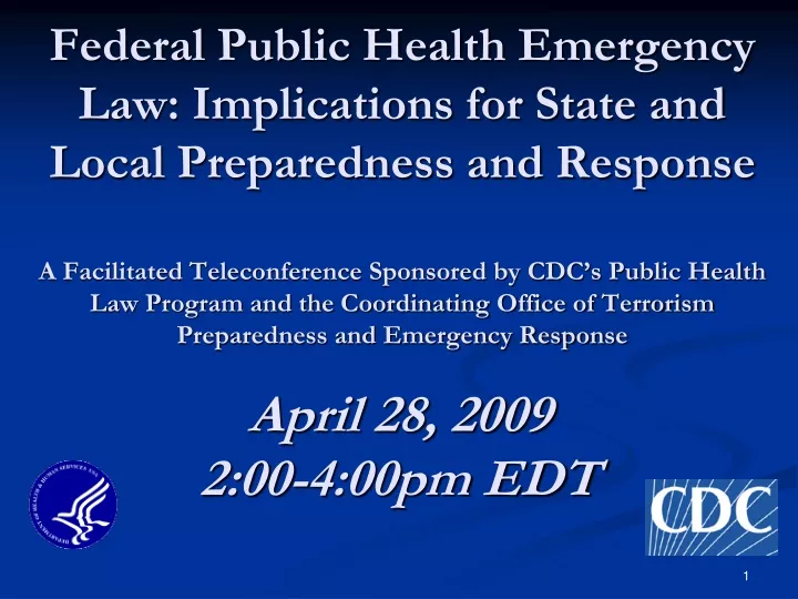 federal public health emergency law implications